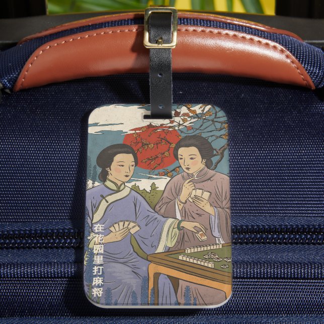 Mahjong Luggage Tag (Front Insitu 2)
