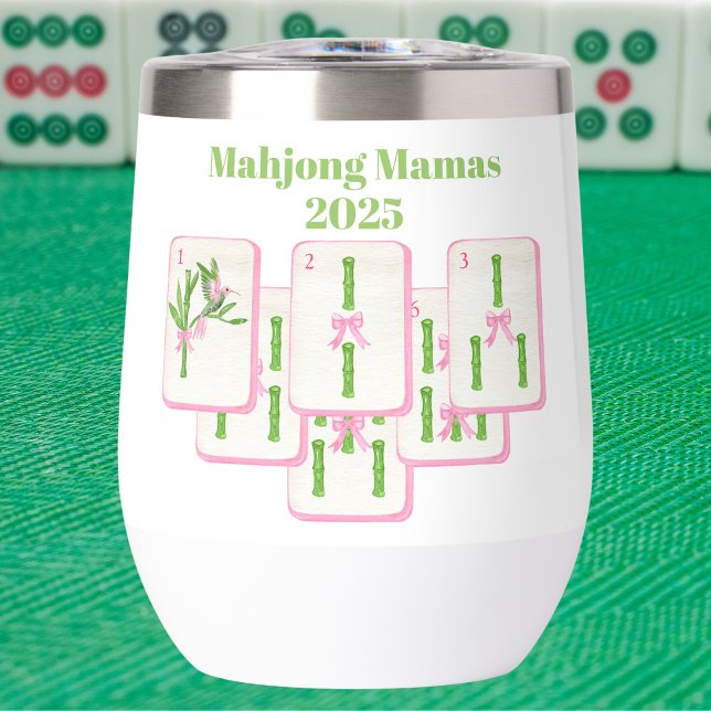 Mahjong Mamas Mahjong Bamboo Tiles Bows Coquette (Creator Uploaded)