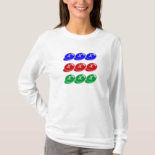 mahjong maven 9 circle fashionable players shirt (Front)