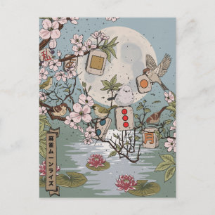 Mahjong Moonrise Postcard
