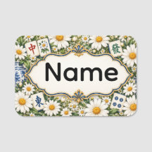 Mahjong Name Tag