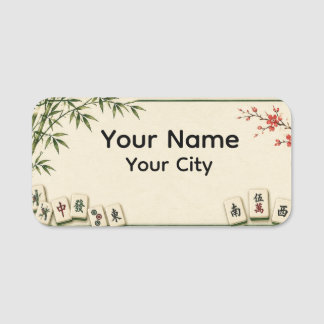 Mahjong Name Tag