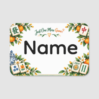 Mahjong Name Tag