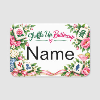 Mahjong Name Tag
