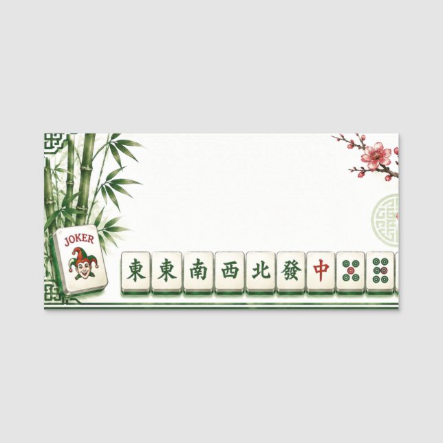 Mahjong Name Tag (Front)