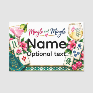 Mahjong Name Tag