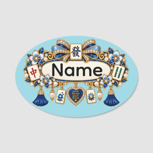 Mahjong Name Tag (Front)