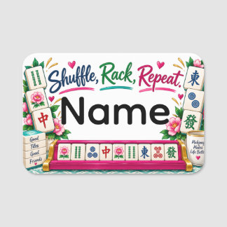 Mahjong Name Tag
