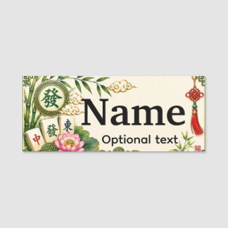 Mahjong Name Tag