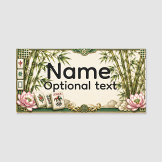 Mahjong Name Tag