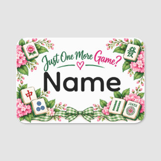 Mahjong Name Tag