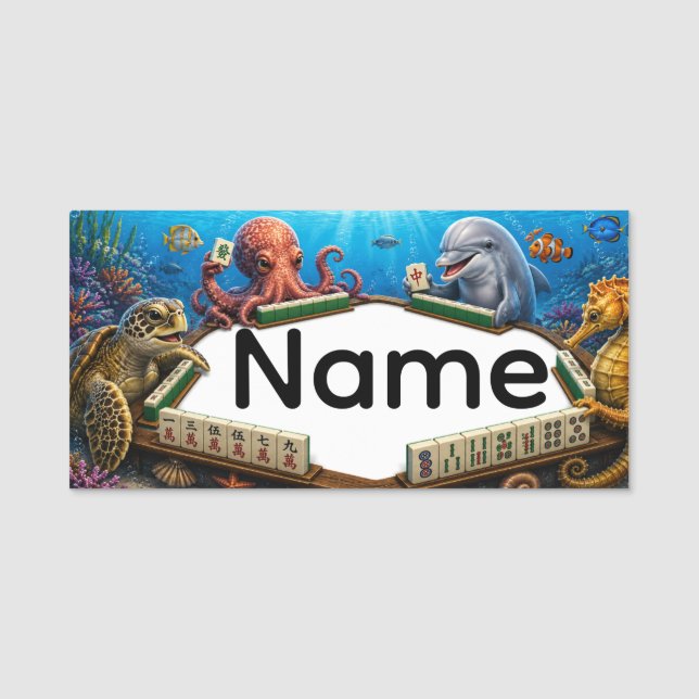 Mahjong Name Tag (Front)