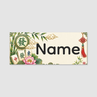 Mahjong Name Tag