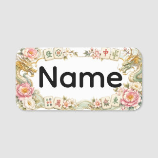 Mahjong name tag tags Mahjongg