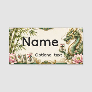 Mahjong Name Tags