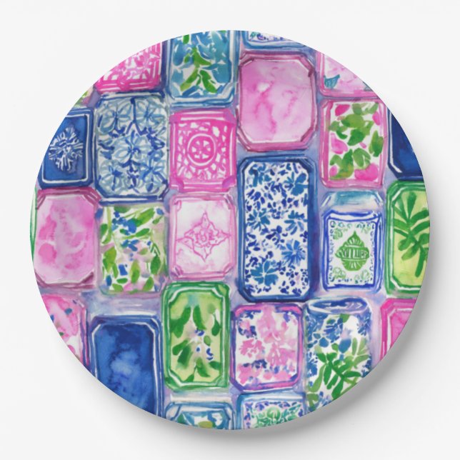 Mahjong Paper Plate (Front)