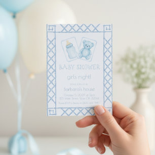 mahjong party lover Green Dragon Bamboo Invitation