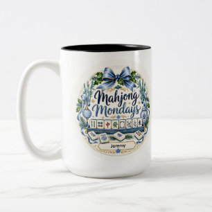 Mahjong Personalised Christmas Coffee Mug Gift