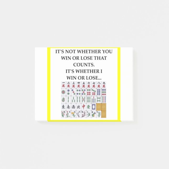mahjong post-it notes (Front)