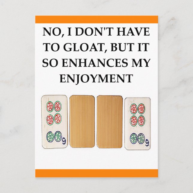 mahjong postcard (Front)