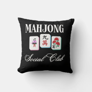Mahjong Social Club  Cushion