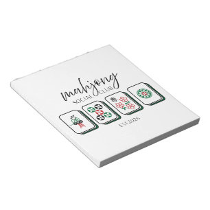 Mahjong Social Club Est 2026 Notepad