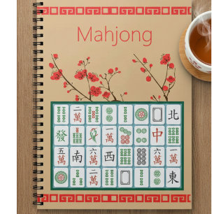 Mahjong Spiral Photo Notebook