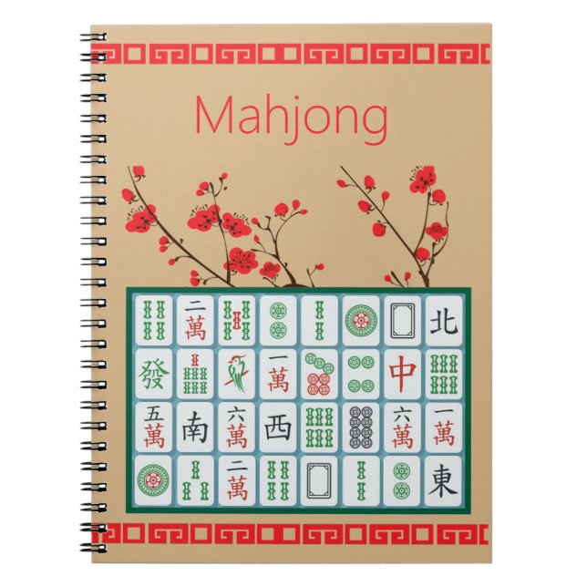 Mahjong Spiral Photo Notebook (Front)