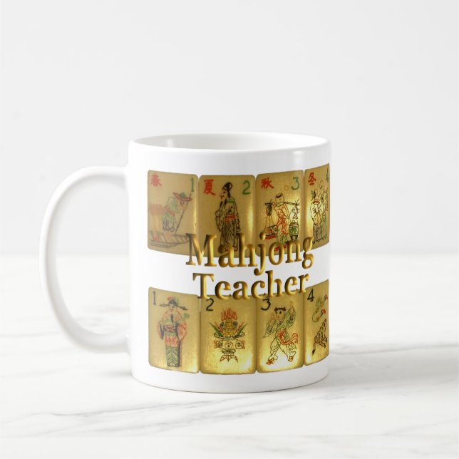 Mahjong teacher mug (Left)
