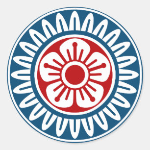 Mahjong Tile 1 Cylinder Ehee_Loco Only-01 Classic Round Sticker