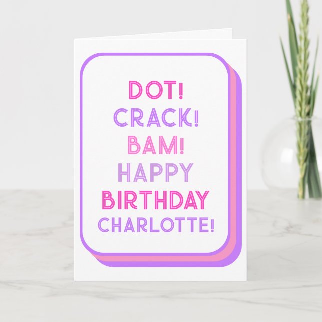 Mahjong Tile Folded Greeting Card (Front)