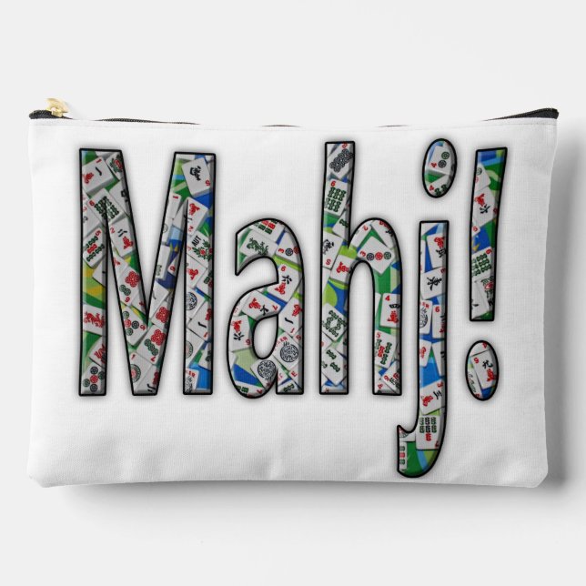 Mahjong Tile Pouch - Mahj! (Front)
