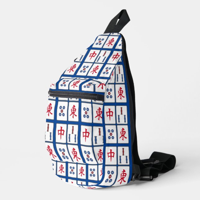 Mahjong Tiles Design Sling Bag (Right Corner)