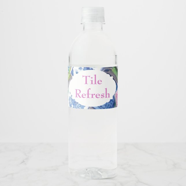 Mahjong Water Bottle Label (Front)