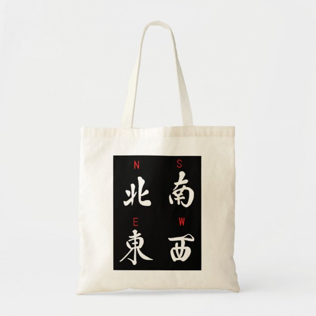 Mahjong Winds,Honour Suit,North,South,East,West Tote Bag (Front)
