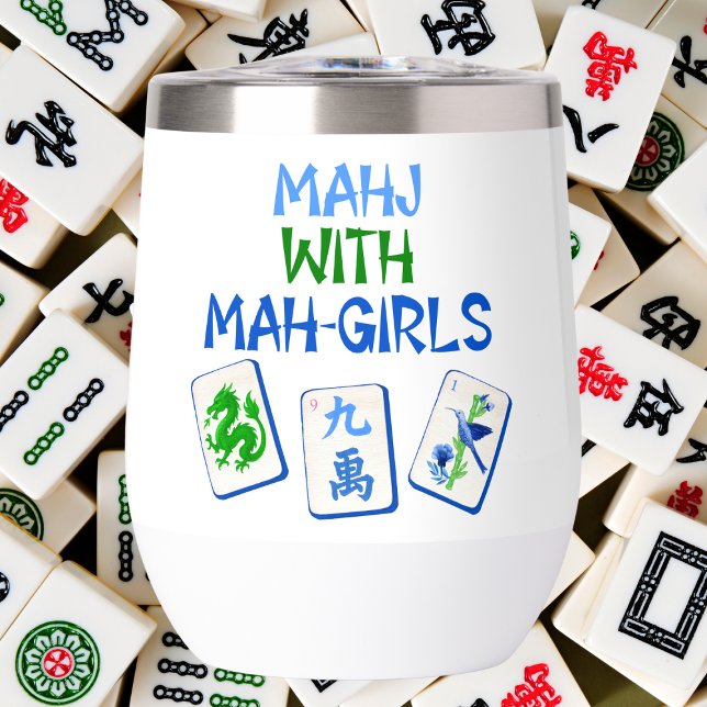 Mahjong With Mah Girls Watercolor Tiles  (Creator Uploaded)