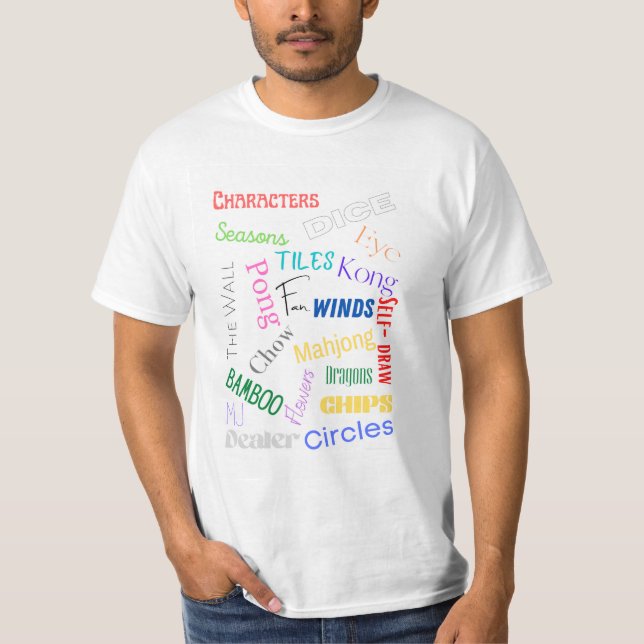 Mahjong Words T-Shirt (Front)