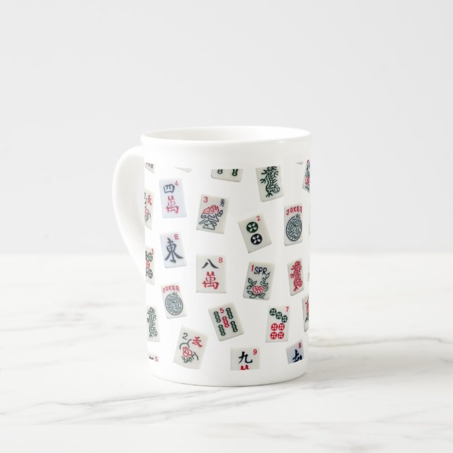 MahJongg tiles design  Bone China Mug (Front Left)