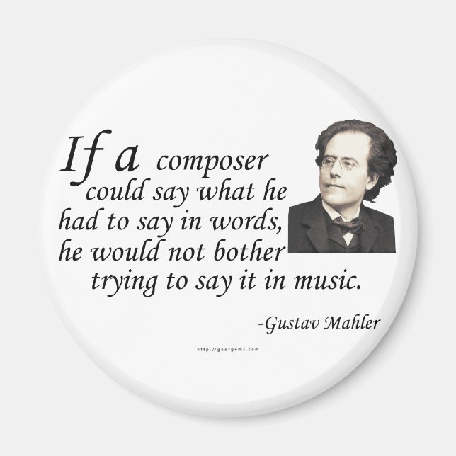 Mahler on Composing Magnet (Front)