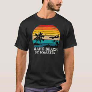 Maho Beach  Caribbean Island Of St Maarten T-Shirt