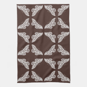 Mahogany Arts and Crafts Butterflies Tea Towel
