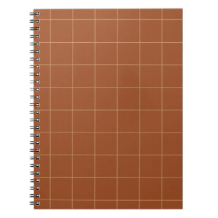 Mahogany Chequered  Notebooks