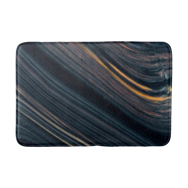 Mahogany Goldsheen Obsidian Bath Mat (Front)