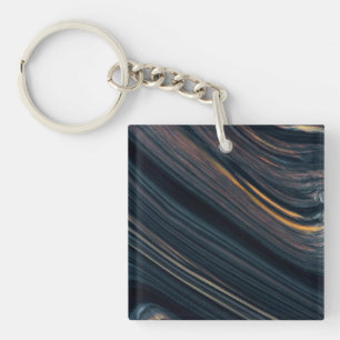 Mahogany Goldsheen Obsidian Key Ring