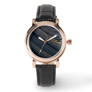 Mahogany Goldsheen Obsidian Watch