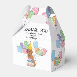 Mahogany Neapolitan Mastiff Dog Thank You Favour Box