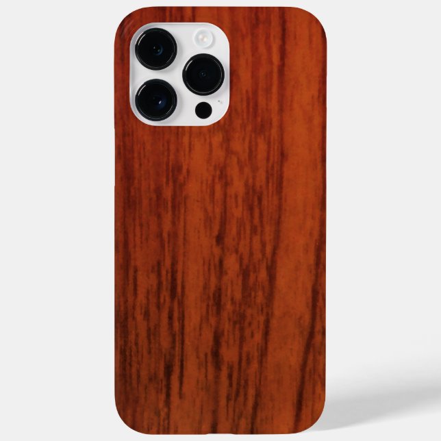 Mahogany Wood Print Case-Mate iPhone Case (Back)