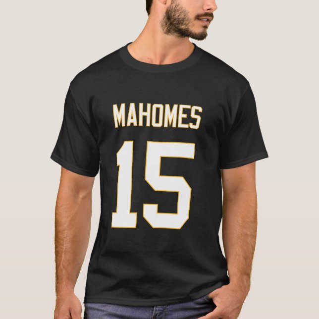 Mahomes 15 GOAT KC  T-Shirt (Front)