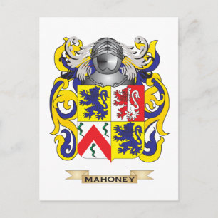Mahoney Coat of Arms (Family Crest) Postcard