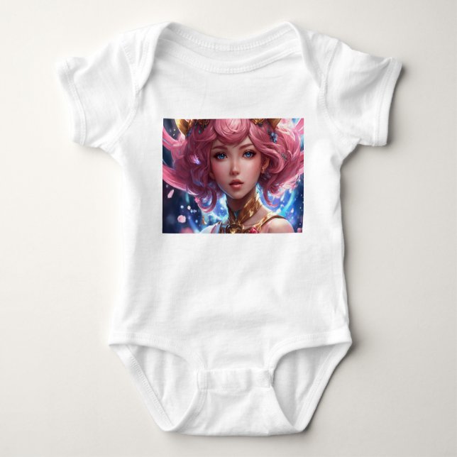 Mahou Shoujo lyrical Nanoha Baby Bodysuit (Front)